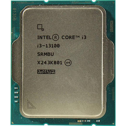 Процесор Intel Core i3 13100 3.4GHz (12MB, Raptor Lake, 60W, S1700) Tray (CM8071505092202), фото 1