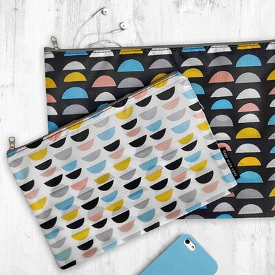 Комплект косметичок Double (2 шт) Кольорові половинки, фото 1