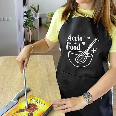 Фартух з написом Accio food (Гаррі Поттер), фото 1