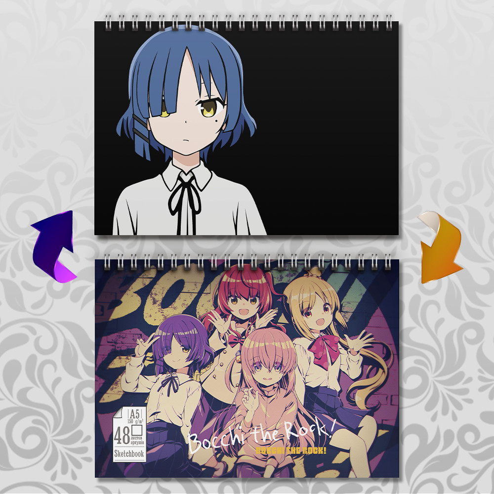 Скетчбук А5 48 л. 150 гр.м² Bocchi the Rock / Самітниця-рокерка!