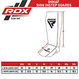 Захист для гомілок та стоп RDX NEOPRENE SHIN INSTEP IMMAF-1-RED-S, фото 8