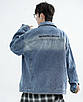 Куртка джинсова WPLX Оверсайз для хлопчика 11-17 років пиджак джинсовий Блакитний, , 170, фото 2