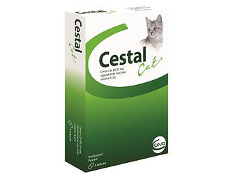 Цестал Кет (Ceva Cestal Cat) антигельмінтик для кішок зі смаком печінки, 1 таб.