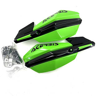 Захист рук квадроцикла ATV мотоцикла з кріпленням метал зелена X-FORCE ACERBID