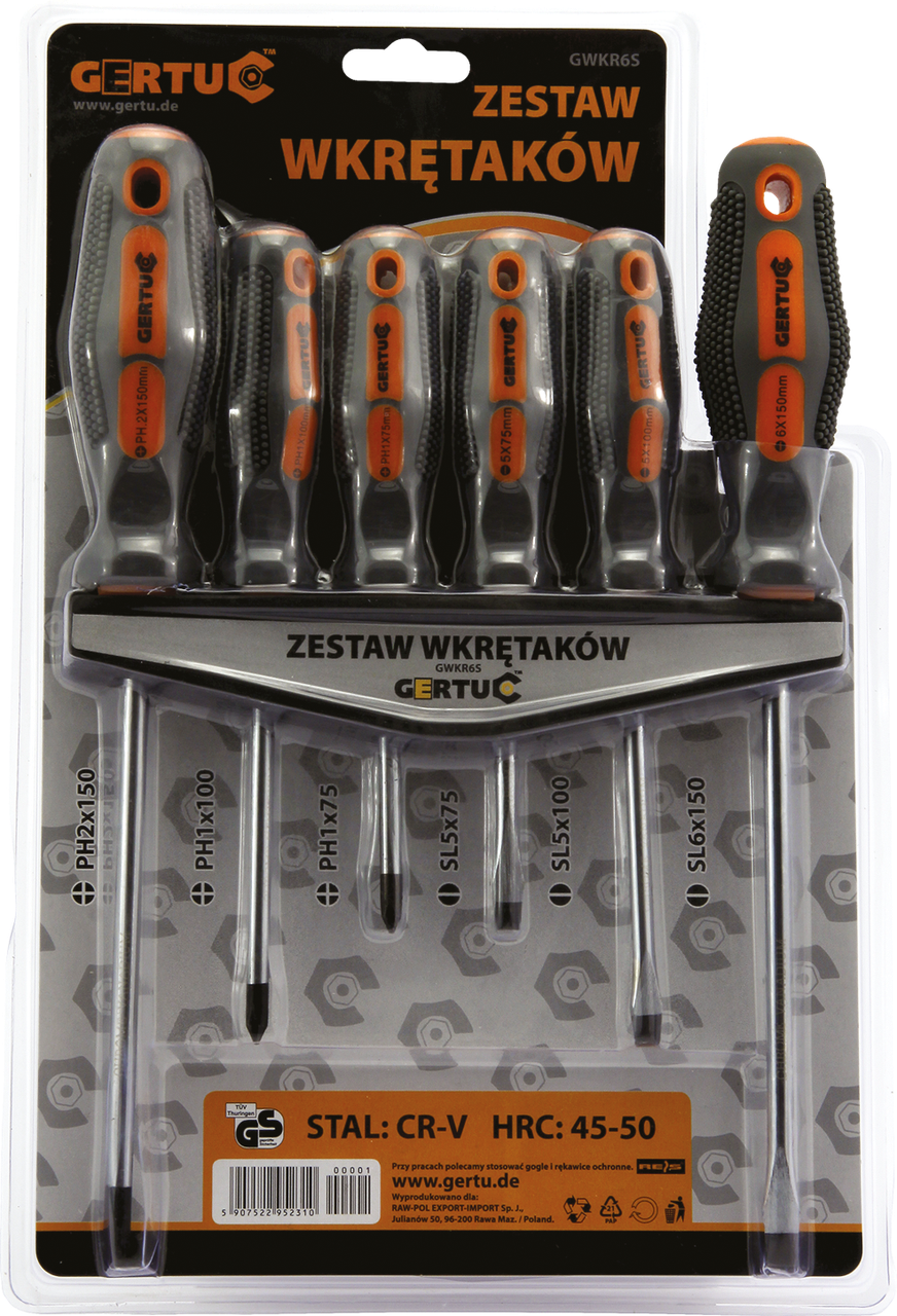 Набір викруток GERTU GWKR6S, фото 1