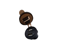 Оригінал! Зарядний пристрій 2USB 4,2A /вольтметр 12-24V/врізний/швидка зарядка - Высшее качество!