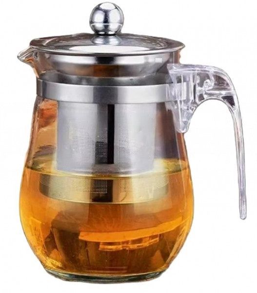 Чайник для заварювання чаю 750 мл Edenberg EB-19073 Заварник скляний із неіржавким ситом, фото 1