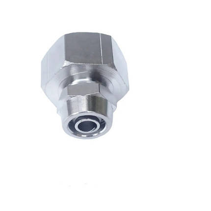 Цанговий фітинг із внутрішньою різзю під поліуретановий шланг прямий перехідний (різь 1/4 — обтискач 6 мм), фото 1