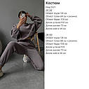 Жіночий спортивний костюм 5021 толстовка oversize + джогери Розміри 42- 48, фото 4