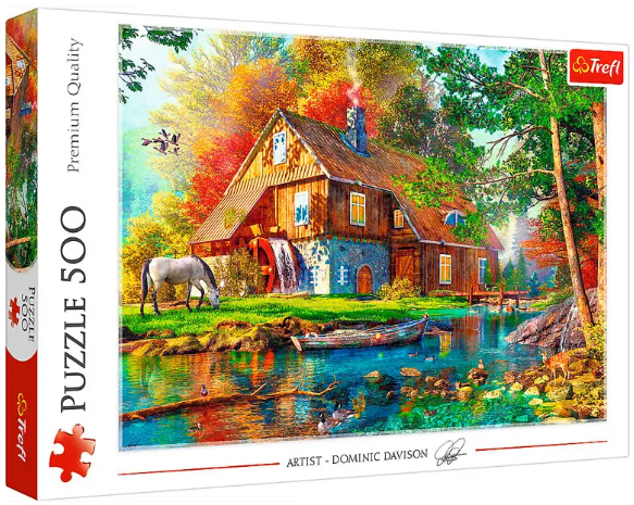 Пазлі Trefl 500ел. Котедж біля річки №37484(8), фото 1