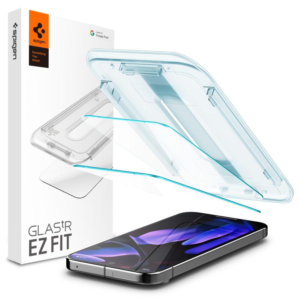 Захисне скло Spigen для Pixel 10 Pro/ 10/ 9 Pro / 9 - EZ FIT GLAS.tR (2 шт), Clear (AGL08442), фото 1