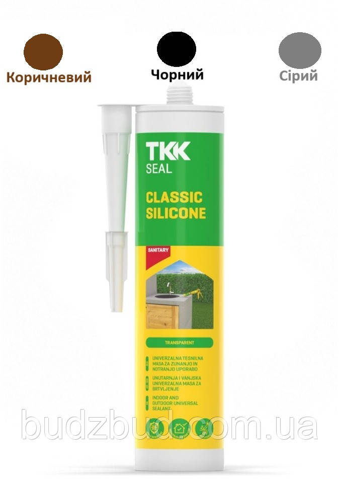 Універсальний еластичний силіконовий герметик TKK CLASSIC SILICONE