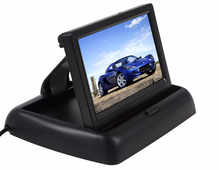 Автомобільний монітор DS-4M екран 4.3" для камери заднього виду (Чорний)