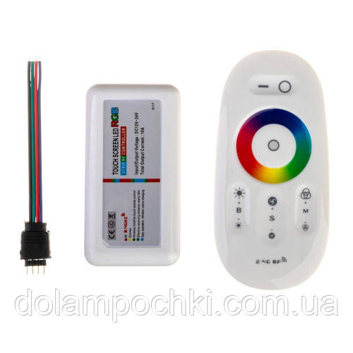 LED контролер світлодіодний білий RGB 18А 216Вт, (8 кнопок), фото 1