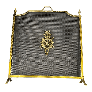 Камінний екран "Імперія" з латуні 63 х 74 см. Stilars Італія 1921