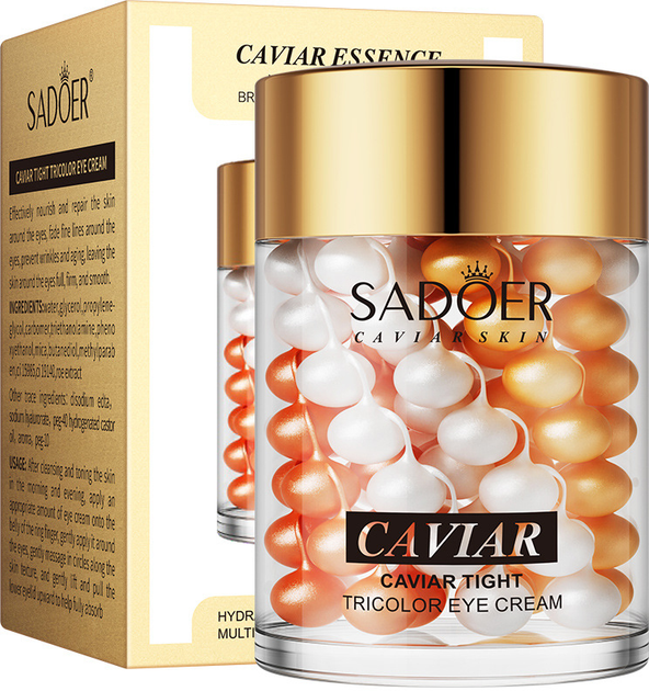 Крем для шкіри навколо очей SADOER Caviar з екстрактом ікри 60 г