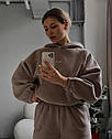 Жіночий спортивний костюм 5021 толстовка oversize + джогери Розміри 42- 48, фото 4