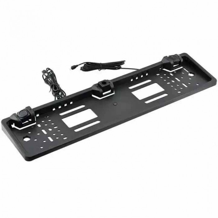 Автомобільна рамка для номера R315 з камерою заднього виду та датчиком паркування, фото 1