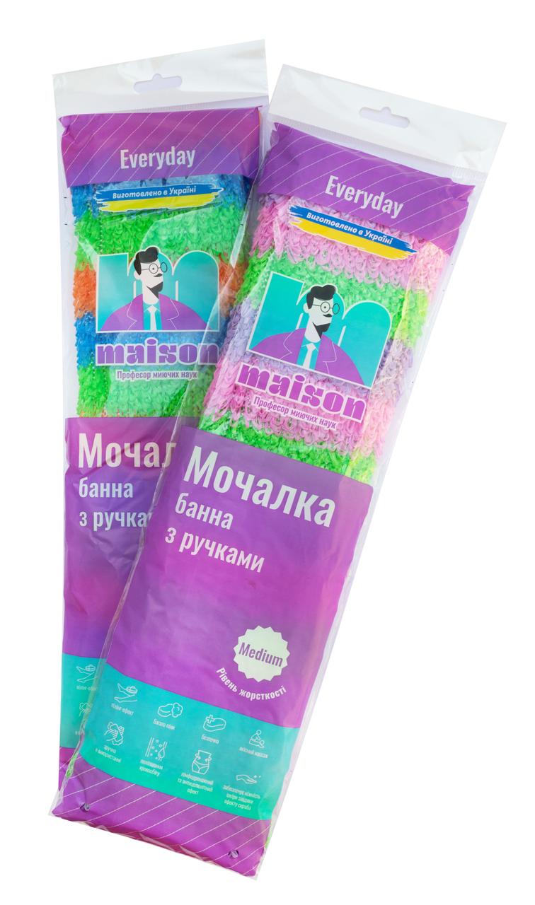 Мочалка банна "Зебра" з ручками 43*11*1 см (1 шт/уп)