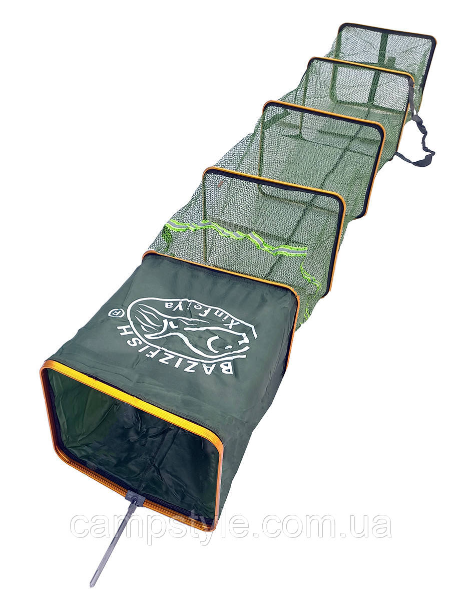 Садок рибальський прямокутний прогумований 35х40х250