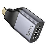 Адаптер Hoco UA33 з Type-C на HDMI, сірий, фото 4