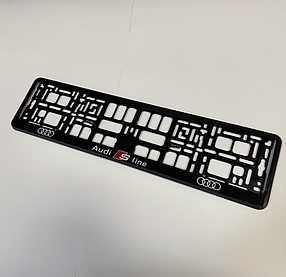 Рамка номерного знаку S-LINE AUDI (Ауді) 1 штука