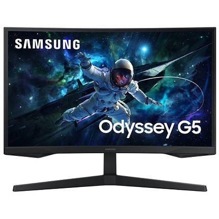 Монiтор Samsung 27" Odyssey G5 S27CG550 Black (LS27CG550EIXCI) VA Black Curved 165Hz, фото 1