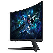 Монiтор Samsung 27" Odyssey G5 S27CG550 Black (LS27CG550EIXCI) VA Black Curved 165Hz, фото 4