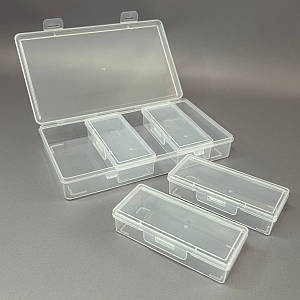 Органайзер на 4 відділення пластиковий 11,5х19,5 см для рукоділля