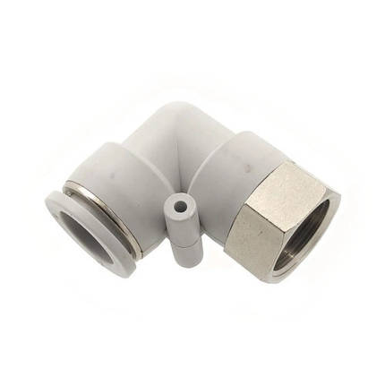Кутовий цанговий фітинг із внутрішньою різзю 1/4 (під трубку 10), фото 1