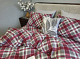 Постільна білизна фланель Крафт-бордо, фото 3