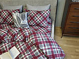 Постільна білизна фланель Крафт-бордо, фото 4