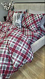 Постільна білизна фланель Крафт-бордо, фото 5