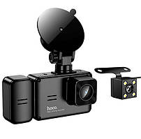 Відеореєстратор автомобільний HOCO DI62, з камерою заднього огляду