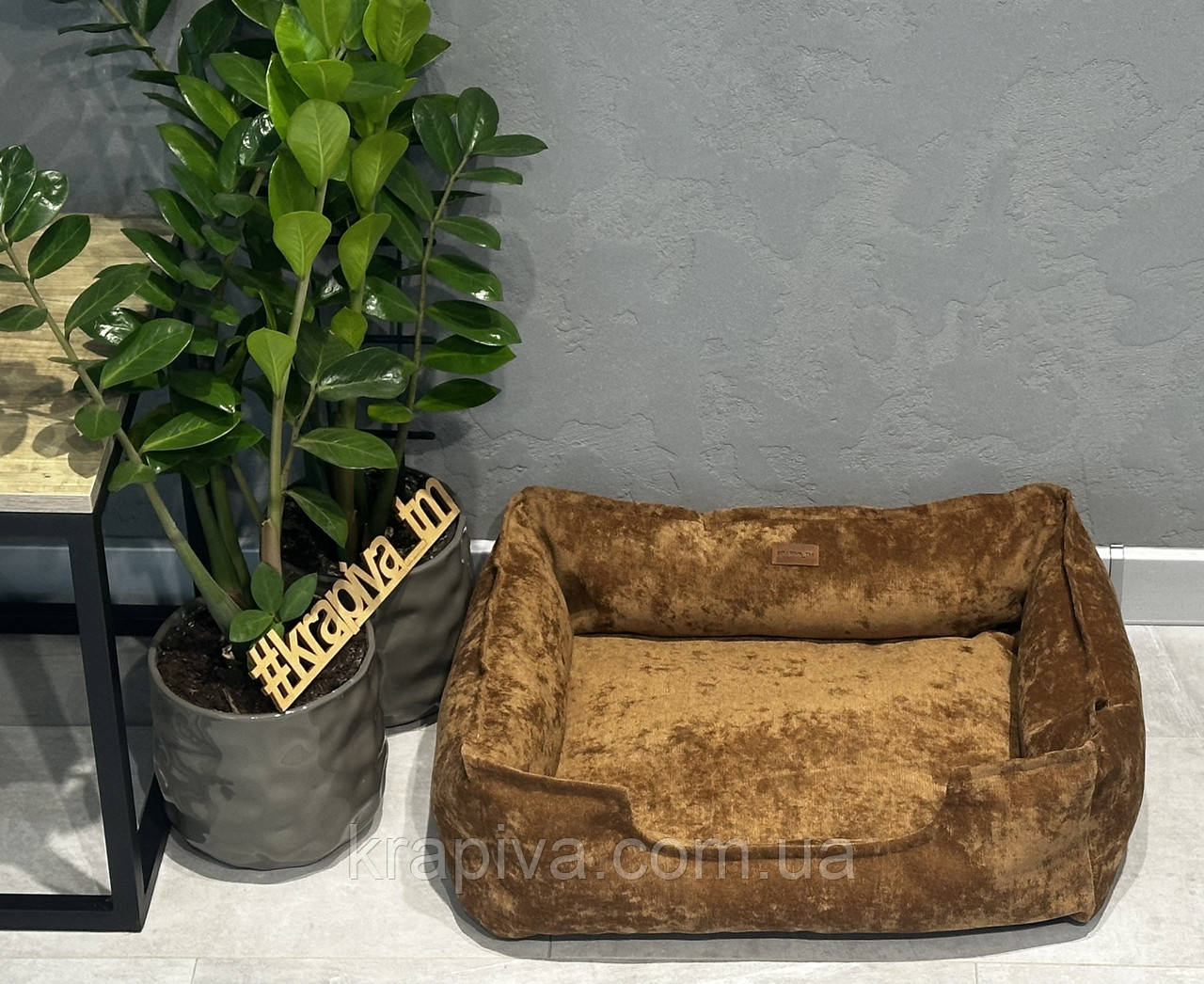 Лежанка для собаки, кота, лежак для собаки, кота, спальне місце МЕБЛЕВА ЗНОСОСТІЙКА ТКАНИНА