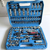 Набір інструментів у валізі з тріскачкою і торцевими головками 108 шт.