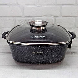 Каструля казан із мармуровим антипригарним покриттям 4.4 л 24 см Edenberg EB-8113 з індукційним дном