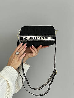 Сумка жіноча Леді Dior Christian Dior Textile чорний