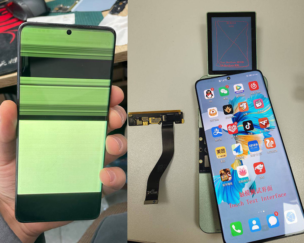 Заміна шлейфу (зелений дисплей) на Samsung S22 Ultra (S908):