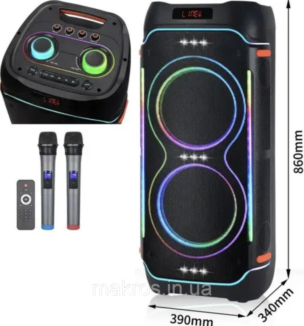 Акустичная переносная колонка ZXX-5540 2x10