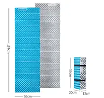 Килимок складний IXPE Naturehike Thickened NH20FCD07, алюмінієва плівка, 25 мм (блакитний)