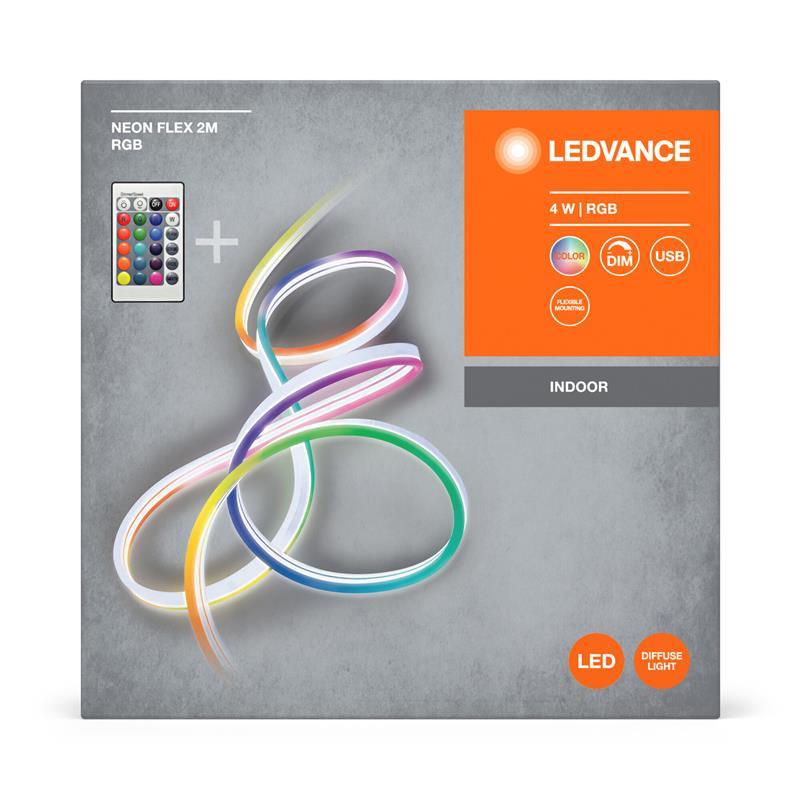 Стрічка світлодіодна LEDVANCE NEON FLEX 4W, 2M RGB USB RC, фото 1
