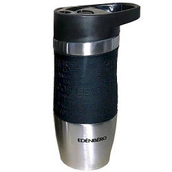 Термокухоль вакуумний із неіржавкої сталі 380 мл. для кави та чаю Edenberg EB-626 Чорний