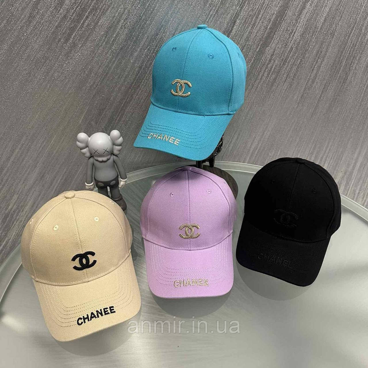 Бейсболка жіноча демісезонна котон CHANEL розмір 56-58, кольору міксом
