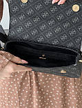 Сумка жіноча Гесс Noelle багет чорний, фото 4