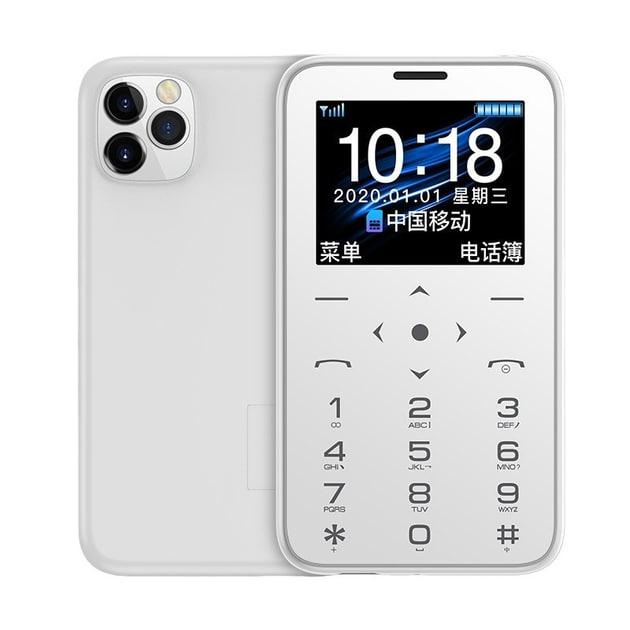 Мікро Мобільний телефон-кредитна картка кардфон GTStar Soyes 7S Plus (Білий)