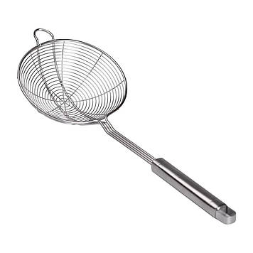 Шумівка з нержавіючої сталі Ø 16 см для фритюру з довгою ручкою HP-19-16-16CM