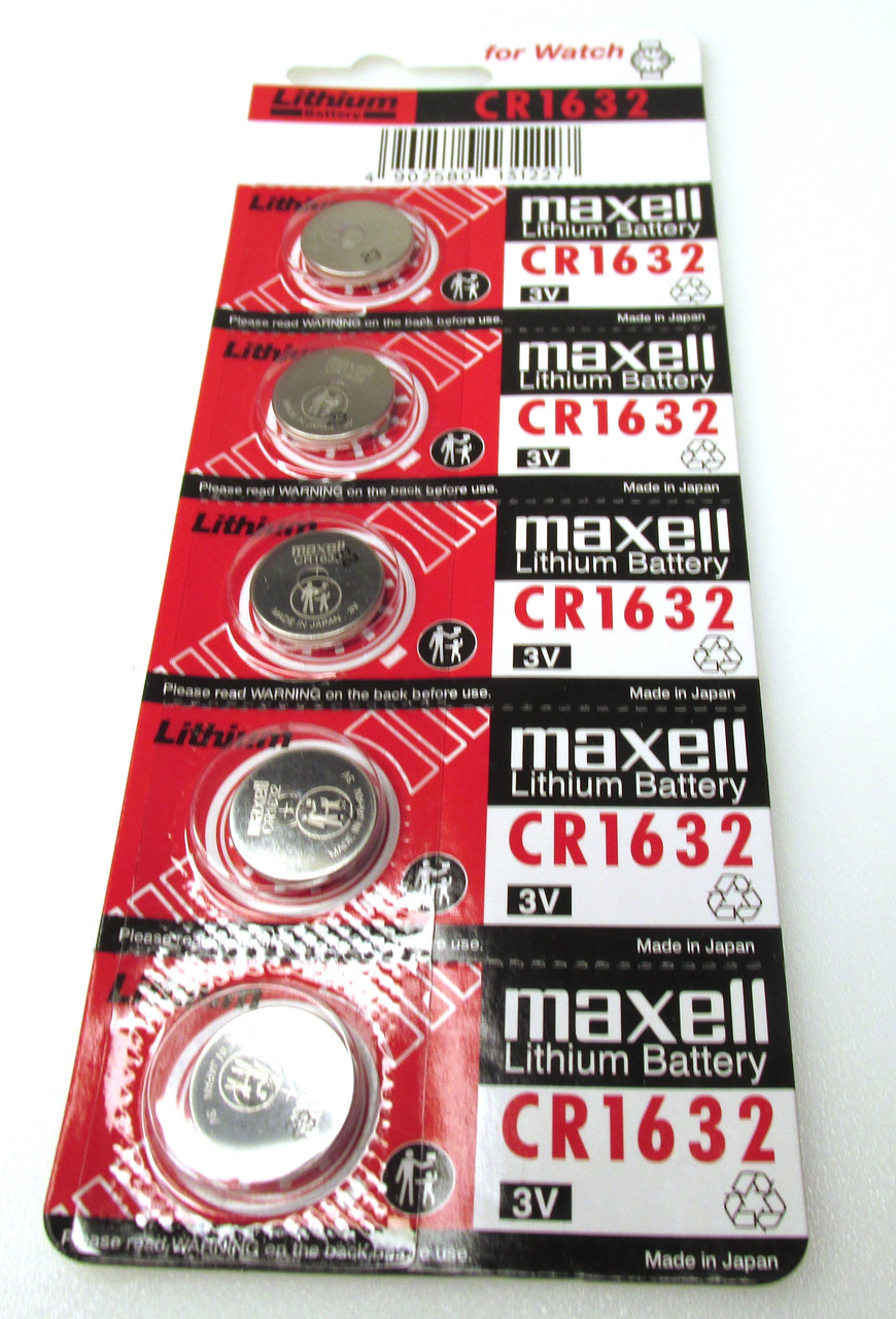 Батарейка Maxell CR1632 3.0V 125mAh для годинників, літієва, 5 шт.