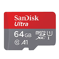 Карта памяти SanDisk Ultra 64 ГБ microSDHC Class 10