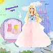 Лялька 30 см з аксесуарами Принцеса з набором одягу Вишукана Барбі у бальній сукні гардероб прикраси, фото 4